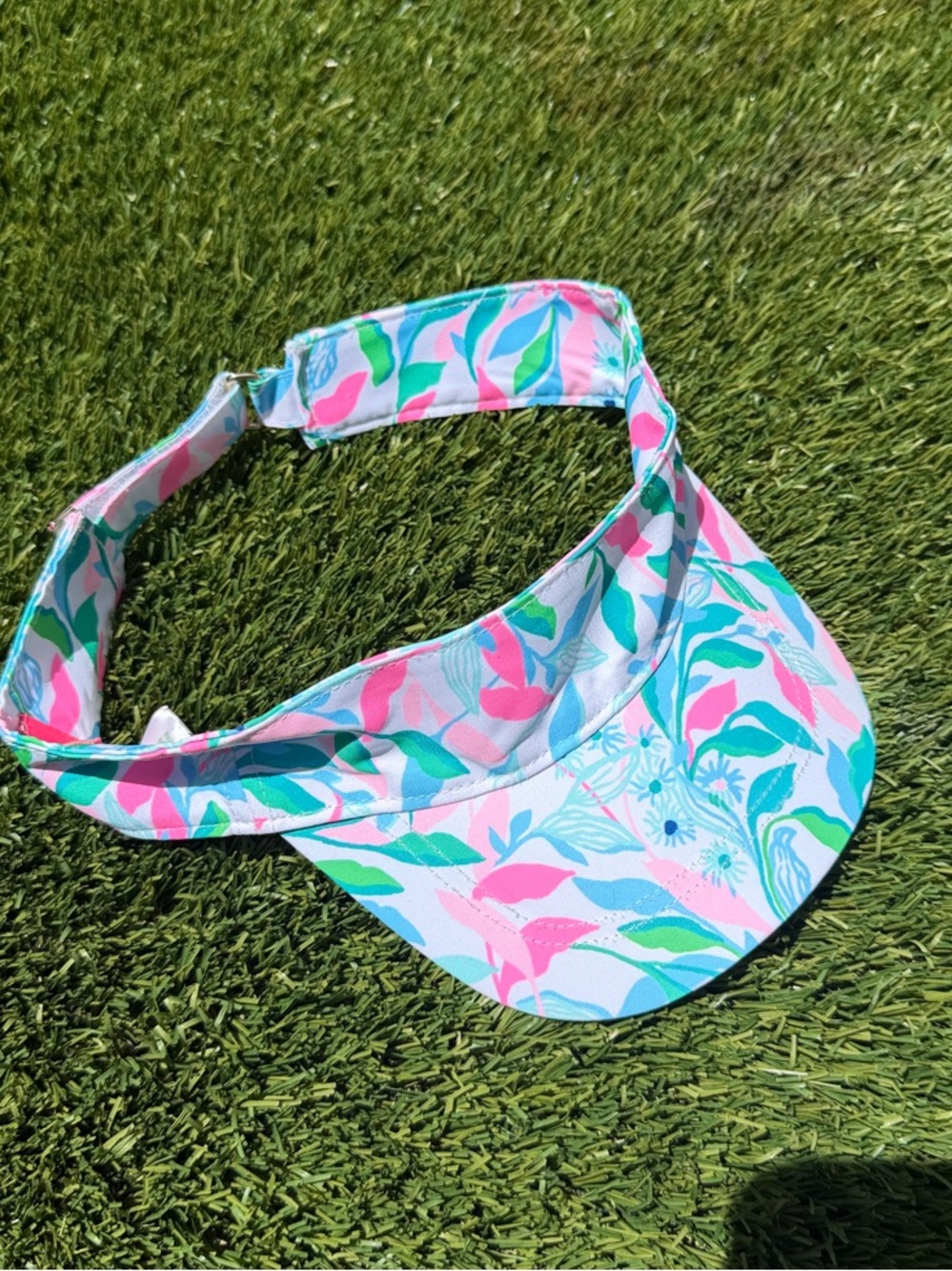 Lilly Pulitzer Girls Floral Pink & Teal Visor
